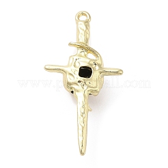 Alloy Rhinestone Pendants&nbsp;PALLOY-P294-02G-03