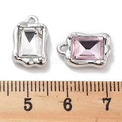 Rack Plating Alloy Rhinestone Charms&nbsp;PALLOY-F311-18P