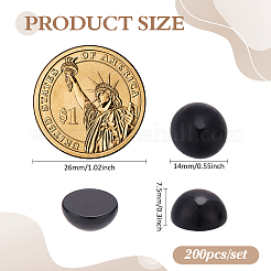 200Pcs Schima Wood Cabochons&nbsp;WOOD-FG0001-63