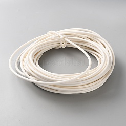 PVCプラスチックコード  ラウンド  カーテンデコレーション用  ホワイト  6mm  約21.87ヤード（20m）/ロール&nbsp;OCOR-WH0100-83B-1
