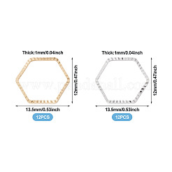 24Pcs 2 Colors Brass Linking Rings&nbsp;KK-TA0003-08