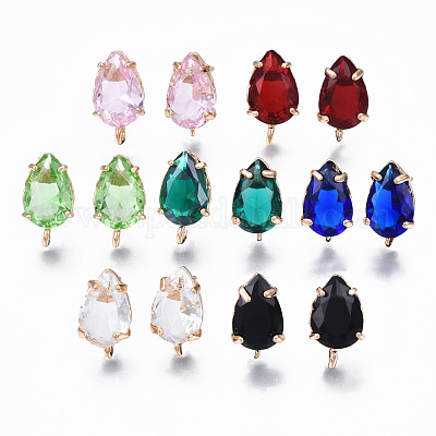 Brass Stud Earring Findings&nbsp;KK-S365-005-1