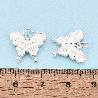 925 Sterling Silver Butterfly Charms&nbsp;STER-T009-01S-1