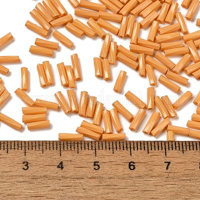 Baking Paint Glass Twist Bugle Beads&nbsp;SEED-C004-02F-1
