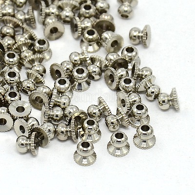 エンドパーツ  プラチナ  4mm  穴：約1mm&nbsp;X-EC081-1