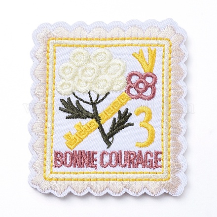 機械刺繍布地手縫い/アイロンワッペン マスクと衣装のアクセサリー