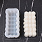 DIY Display Silicone Molds, Resin Casting Molds, Flower, White, Rectangle, 125x65mm