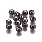 CCB Plastic Beads, Round, Gunmetal, 11.5x11.5mm, Hole: 2.5mm