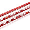 Iron Rhinestone Cup Chains, with Spool, Hyacinth, 2x2x2mm, about 30.00 Feet(9.14m)/Roll