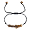 Natural Tiger Eye Braided Bead Bracelets, 8-5/8 inch(22cm)