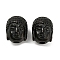 Ion Plating(IP) 304 Stainless Steel Beads, Buddha, Black, 10.5x8x8mm, Hole: 2mm
