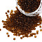 Glass Seed Beads, Transparent, Round, Brown, 12/0, 2mm, Hole: 1mm, about 2000 beads/30g