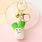 Resin Keychain, Vegetable and Fruit Theme, Vegetables, Pendant: 56x34mm