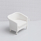 Plastic Chairs, Mini Furniture, Dollhouse Decorations, White, 35x30mm