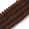 Handmade Frosted Lampwork Beads Strands, Rondelle, Sienna, 8x3.5~4.5mm, Hole: 1.5mm, about 108pcs/Strand, 15.75 inch