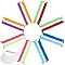 8 Pairs 8 Colors Polyester Curly No Tie Spring Shoelaces, Mixed Color, 124x19x13mm, 1 pair/color