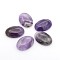 Natural Gemstone Cabochons, Oval, Amethyst, 25x18x5~7mm