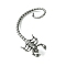 316 Surgical Stainless Steel Cuff Earrings, Right, Scorpion, 51x50.5mm