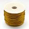 Nylon Satin Rattail Cords, Beading Threads for Bracelet Jewelry Making Chinese Knot Macrame Craft, Dark Goldenrod, 1.5mm, about 100yards/roll(300 feet/roll)