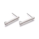 Non-Tarnish 304 Stainless Ear Stud Components&nbsp;STAS-M274-012A-P-2