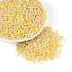 ガラスシードビーズ  セイロン  ラウンド  ライトカーキ  8/0  3mm  穴：1mm  約10000個/ポンド&nbsp;SEED-A011-3mm-142-1