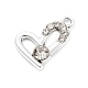 Alloy Rhinestone Pendants&nbsp;FIND-U026-07P-1