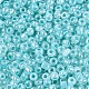 ガラスシードビーズ  セイロン  ラウンド  淡いターコイズ  8/0  3mm  穴：1mm  約10000個/ポンド&nbsp;SEED-A011-3mm-154-3