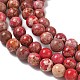 Dyed Natural Imperial Jasper Round Bead Strands&nbsp;G-M274-01-8mm-5