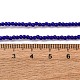 キャッツアイビーズ連売り  ラウンド  ダークブルー  2mm  穴：0.7mm  約157個/連  14.17~14.57インチ（36~37cm）&nbsp;CE-C007-A10-2MM-3