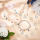 100Pcs 2 Colors Brass Pendants&nbsp;KK-DC0003-09-5