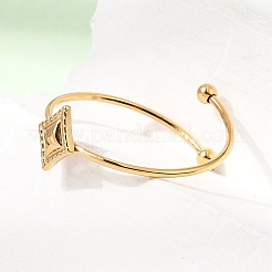 304 Stainless Steel Cuff Open Rings&nbsp;SA-CBA5136-07G