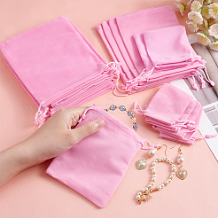 40Pcs 5 Styles Rectangle Velvet Pouches&nbsp;TP-NB0001-35C