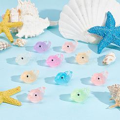 56Pcs 7 Colors Luminous Resin Display Decoration&nbsp;DJEW-GA0001-43