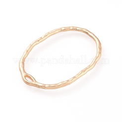 亜鉛合金チャーム  オーバル  マットゴールドカラー  29x21x1.5mm  穴：0.9mm&nbsp;PALLOY-E564-27MG
