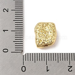 ラックメッキ真鍮製ビーズ  長持ちメッキ  鉛フリー＆カドミウムフリー  ナゲット  18KGP本金メッキ  12x10x5mm  穴：1mm&nbsp;KK-L216-011G