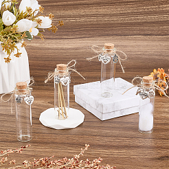 4Pcs Glass Cork Wishing Bottles&nbsp;AJEW-DR00051
