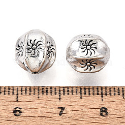 チベット風合金ビーズ  太陽とランタン  アンティークシルバー  10.5x9.5mm  穴：1.2mm  約384個/1000g&nbsp;PALLOY-T093-29AS