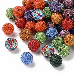 Pave Disco Ball Beads&nbsp;X1-RB-A130-10mm-M