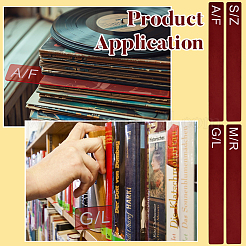 4Pcs 4 Styles Acrylic Book Divider&nbsp;AJEW-BC0008-27B