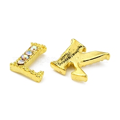 Alloy Gold Rhinetone Letters Nail Stud Cabochons&nbsp;MRMJ-S047-023-M