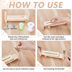 Wood Rope Knitting Fixing Tool Kit&nbsp;DIY-WH0750-001