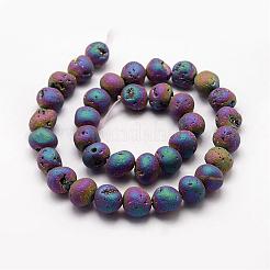 Electroplated Natural Quartz Crystal Beads Strands&nbsp;G-K174-02E