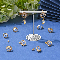 10Pcs Brass Stud Earring Findings&nbsp;KK-BBC0020-91
