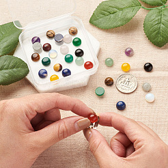 30Pcs 15 Style Natural & Synthetic Gemstone Cabochons&nbsp;G-FW0001-12B
