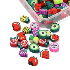 100Pcs 10 Style Handmade Polymer Clay Beads Set&nbsp;CLAY-YW0001-55