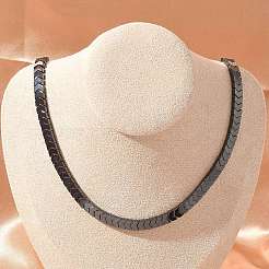 Arrow Synthetic Non-Magnetic Hematite Beaded Necklaces&nbsp;NJEW-R020-11