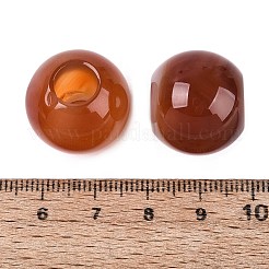 天然石カーネリアンビーズ  滑らかなロンデル  大穴ビーズ  20~20.5x17~18mm  穴：7.5~8.5mm&nbsp;G-Q608-05O
