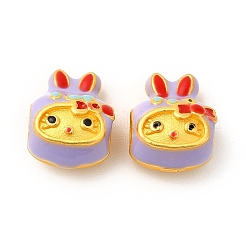 Rack Plating Alloy Enamel European Beads&nbsp;ENAM-M048-11MG-A
