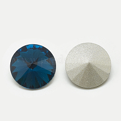 Pointed Back Glass Rhinestone Cabochons&nbsp;RGLA-T086-8mm-14