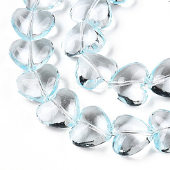 Transparency Glass Beads Strands&nbsp;GLAA-T023-13E